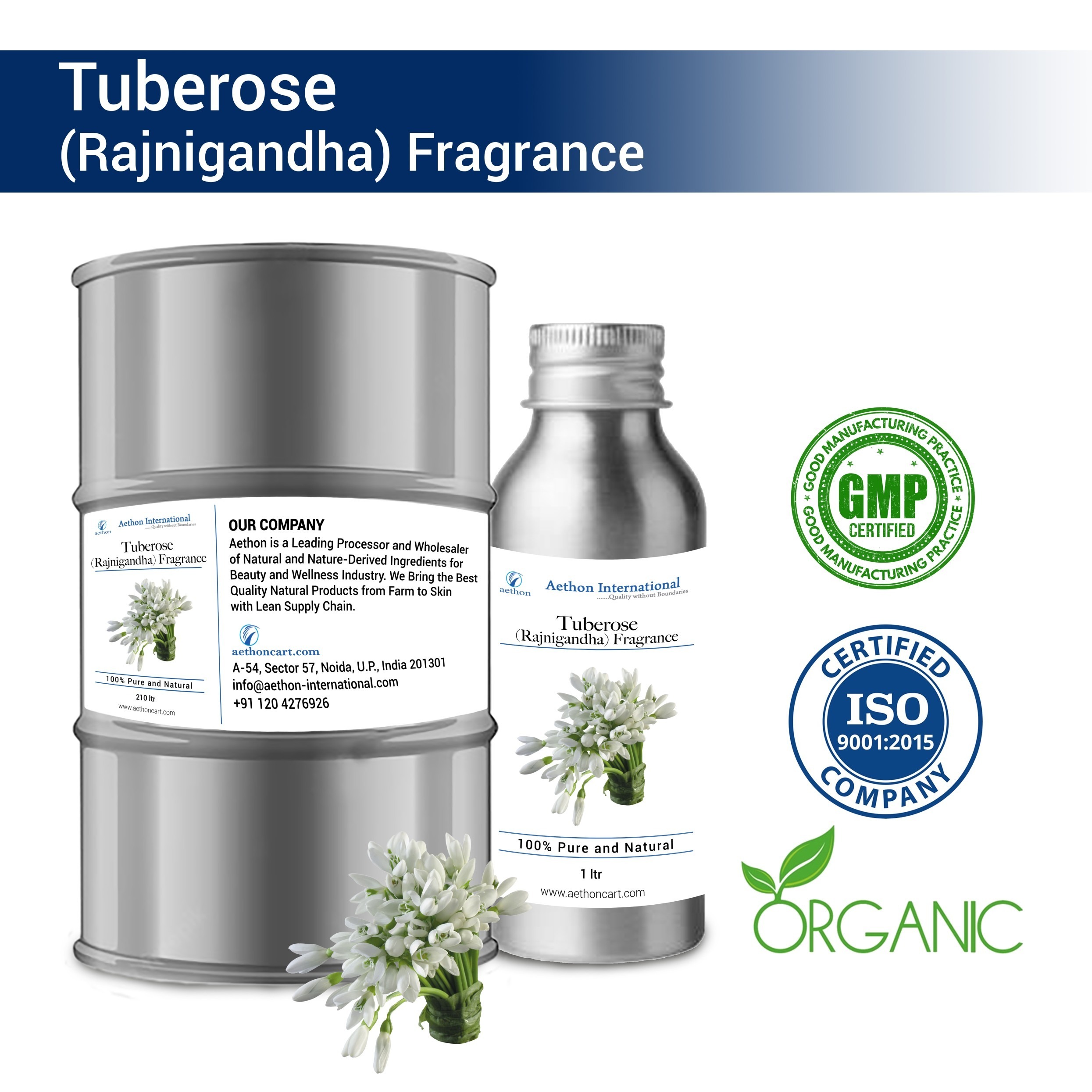 Tuberose (Rajnigandha) Fragrance Oil