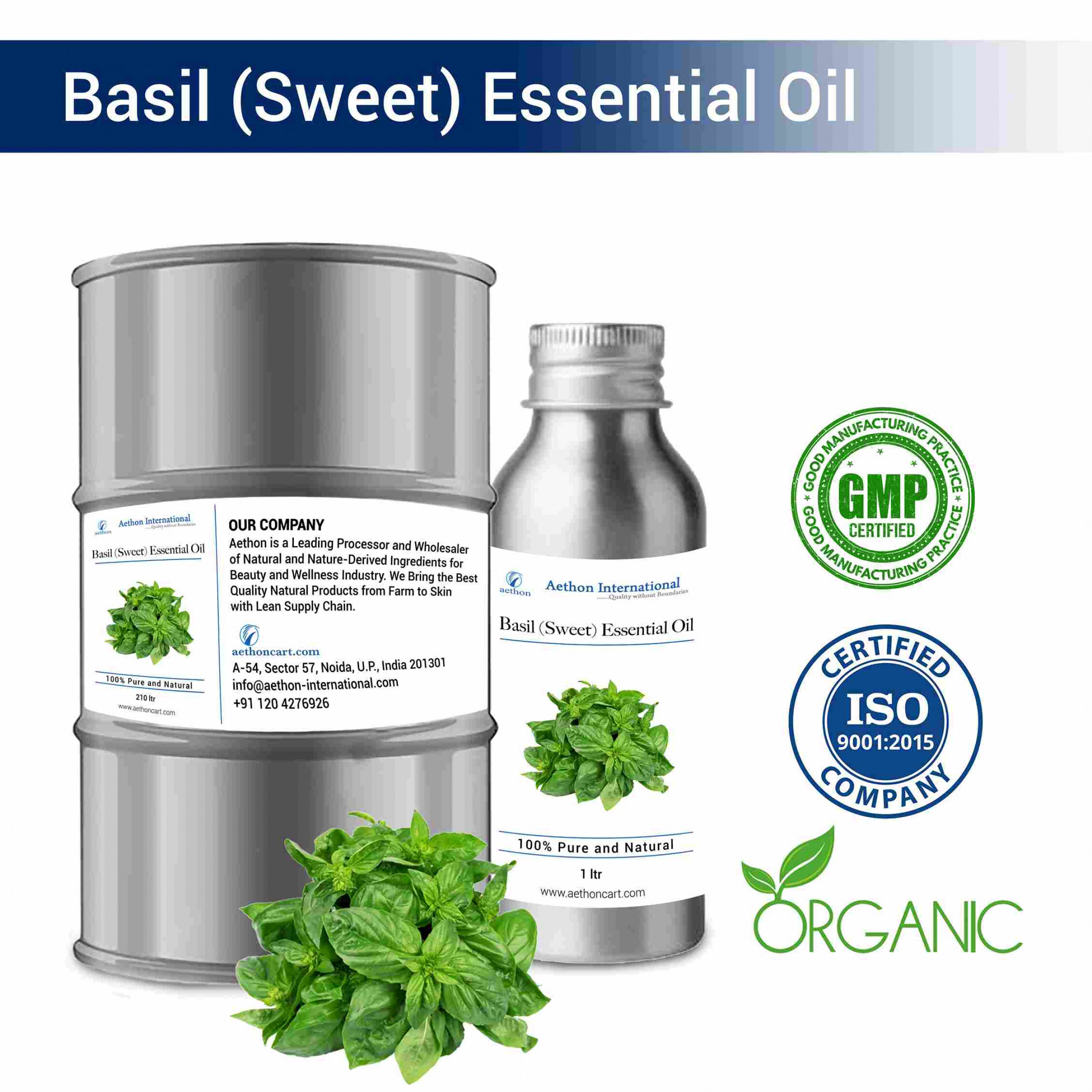 Basil Essential Oil (Sweet)