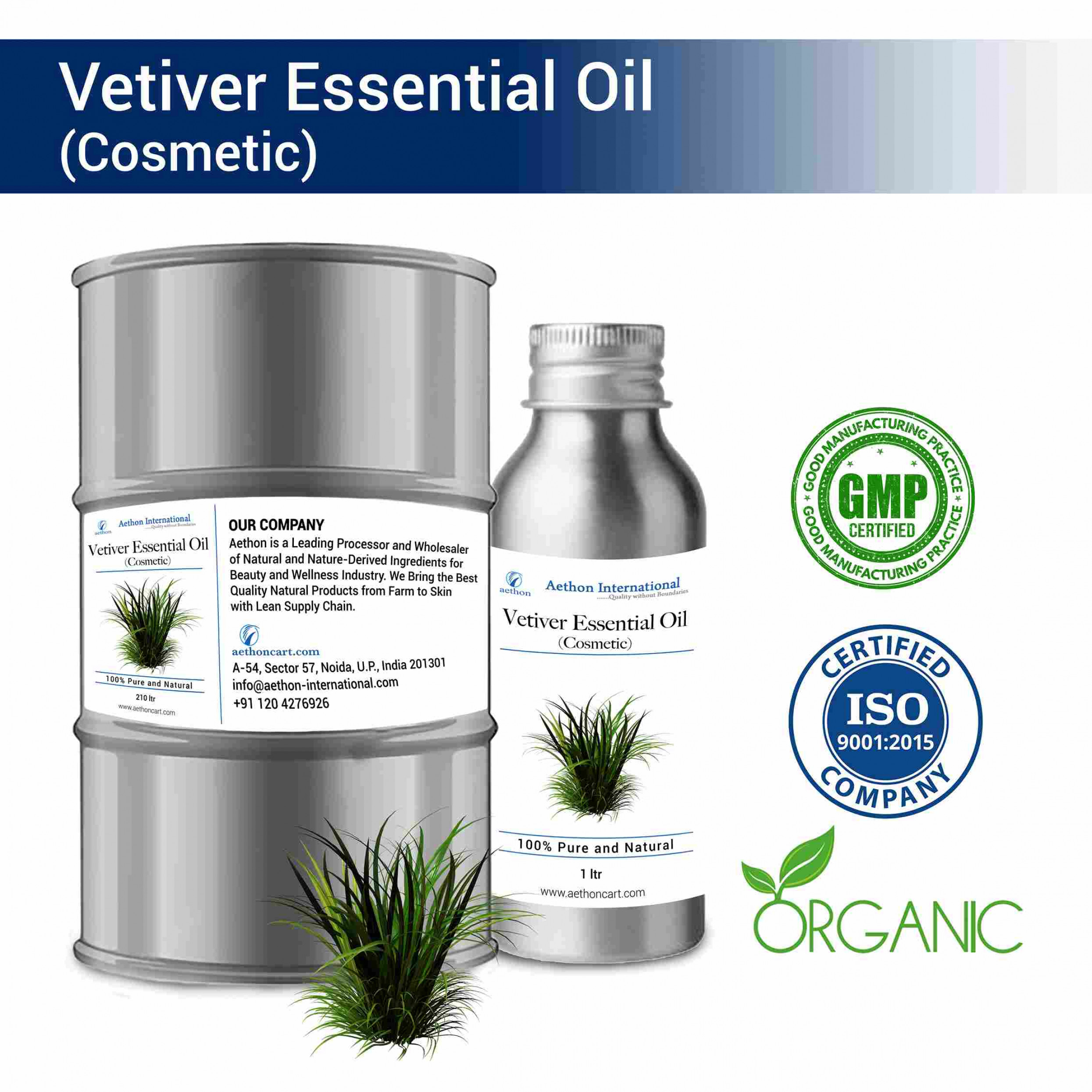 Vetiver Essential Oil (Cosmetic)