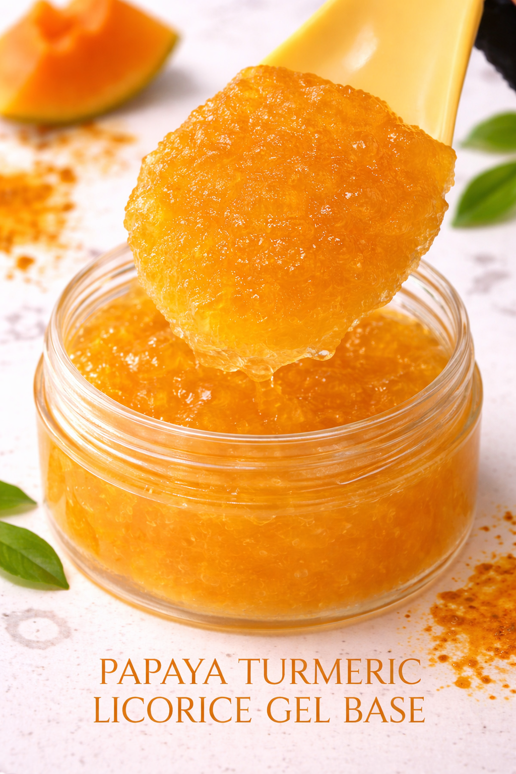 Papaya Turmeric Licorice Gel Base
