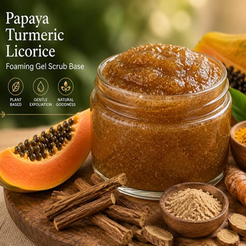 Papaya Turmeric Licorice Foaming Gel Scrub