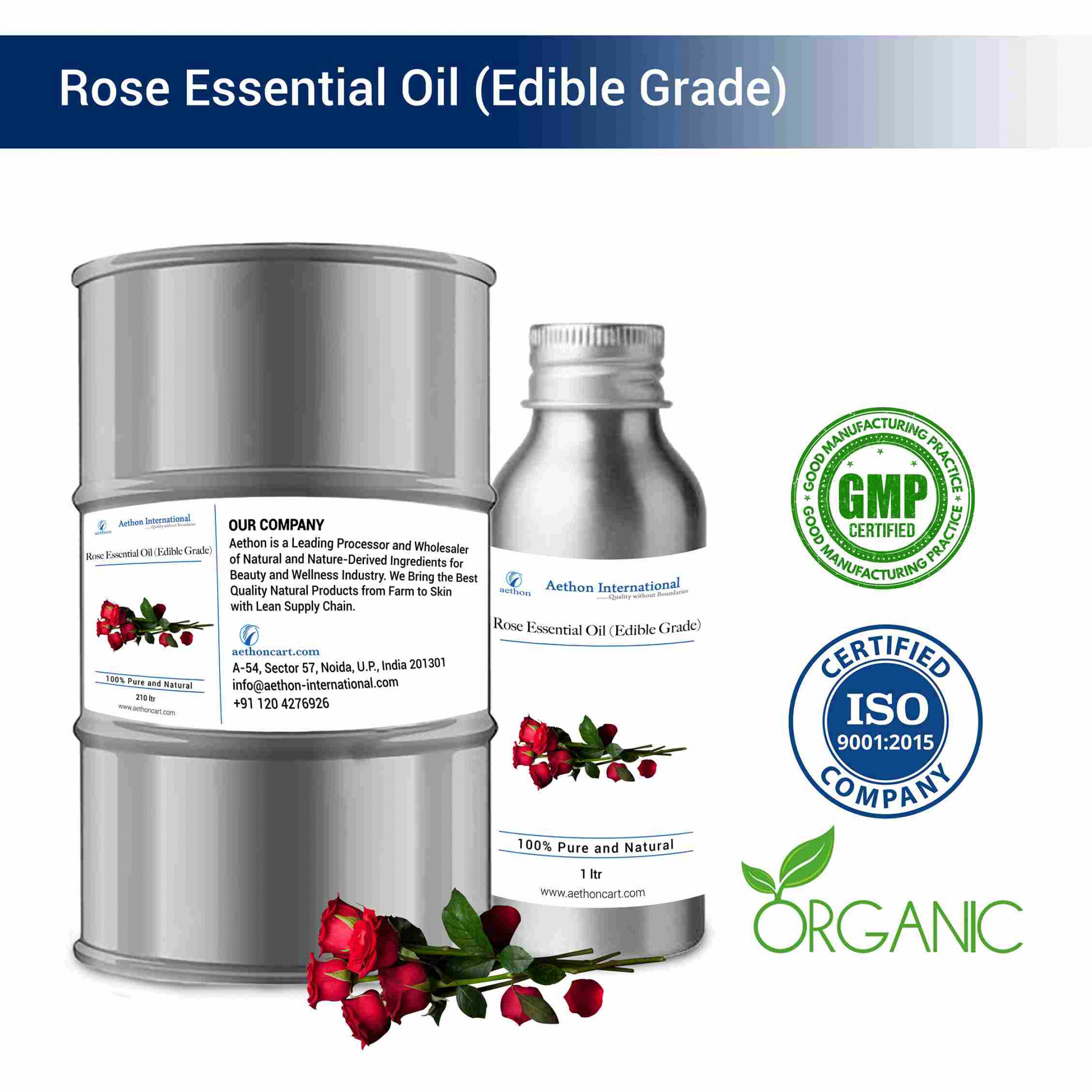 Rose Essential Oil (Edible Grade)