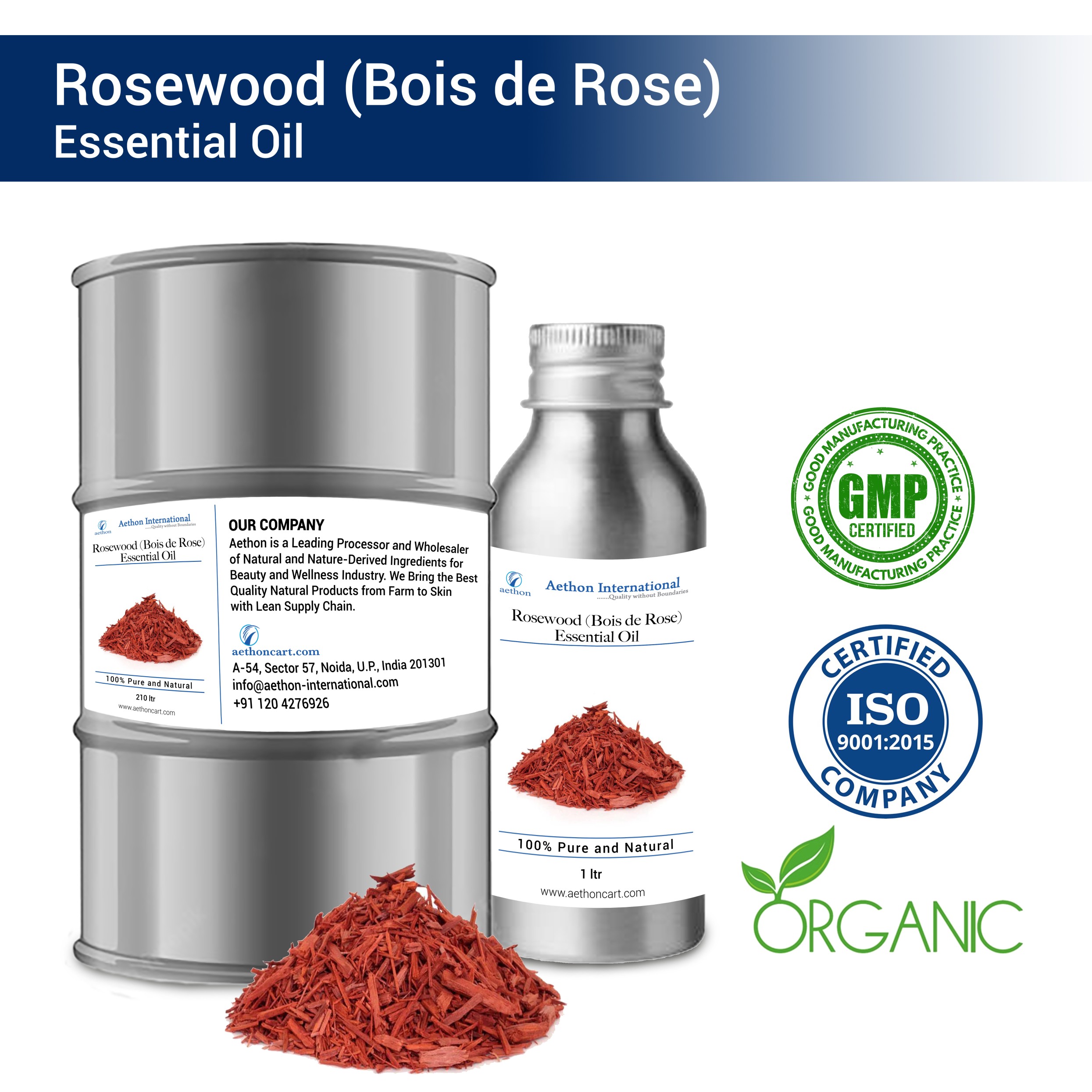Rosewood (Bois de Rose) Essential Oil